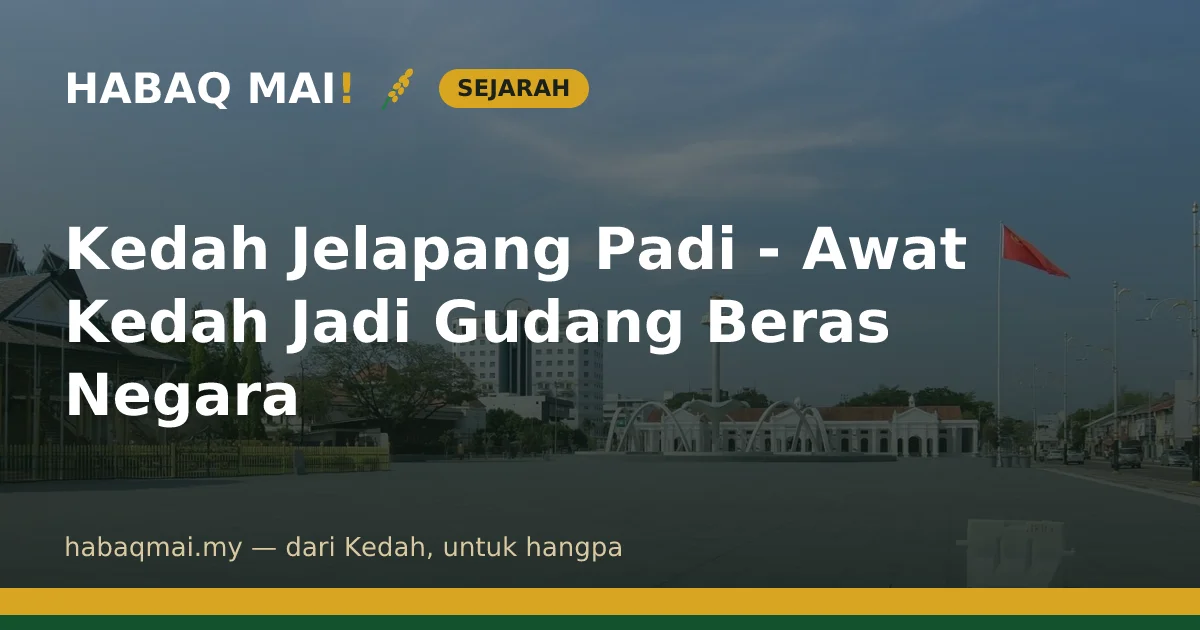 Kedah Jelapang Padi - Awat Kedah Jadi Gudang Beras Negara