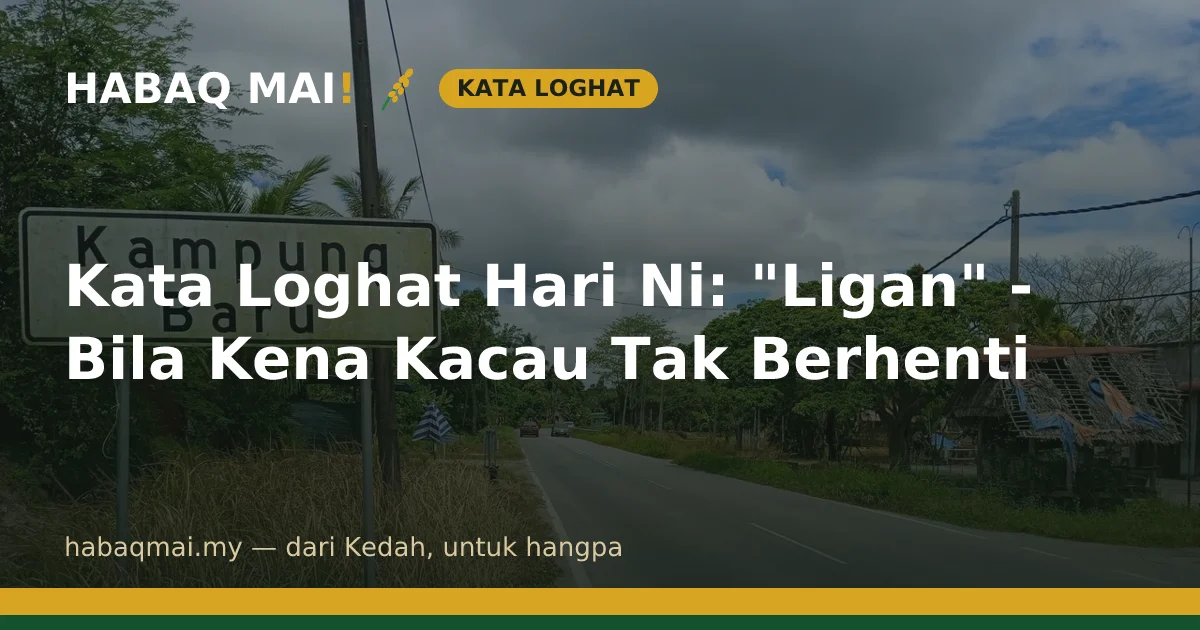 Kata Loghat Hari Ni: "Ligan" - Bila Kena Kacau Tak Berhenti