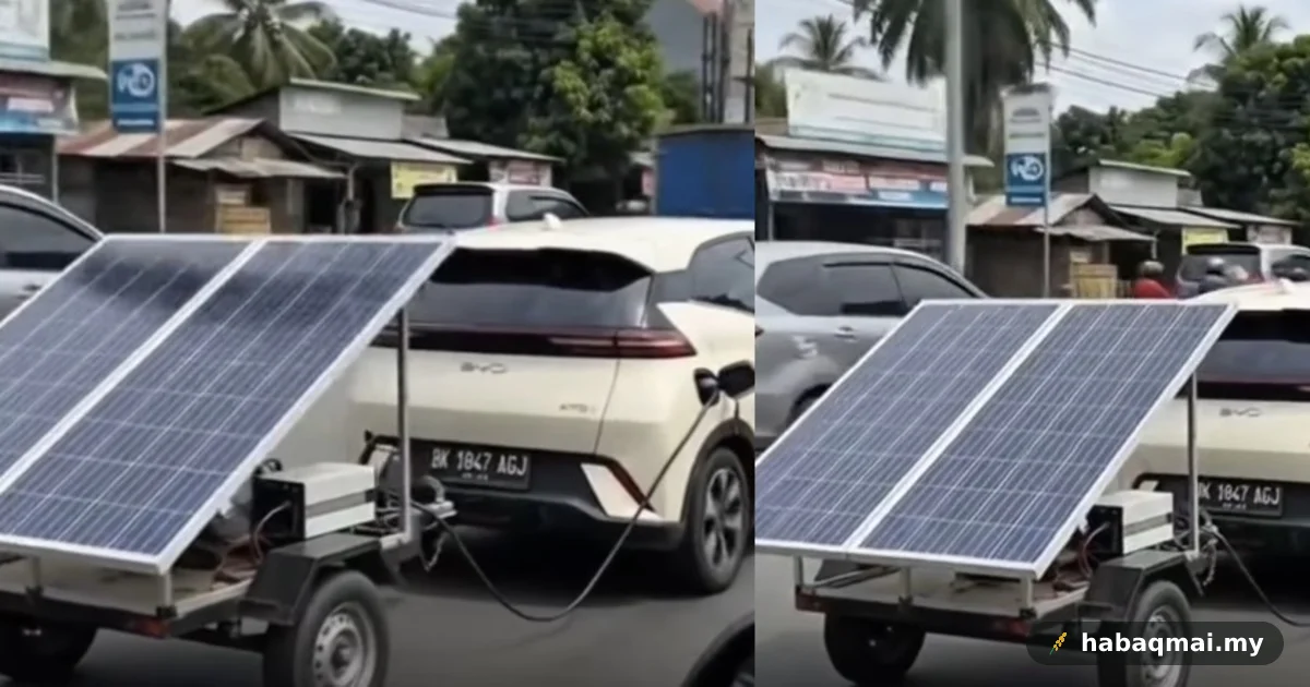 Kereta Elektrik Bawa Panel Solar Sendiri, Tular Kat Medan