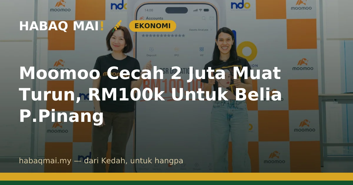 Moomoo Cecah 2 Juta Muat Turun, RM100k Untuk Belia P.Pinang