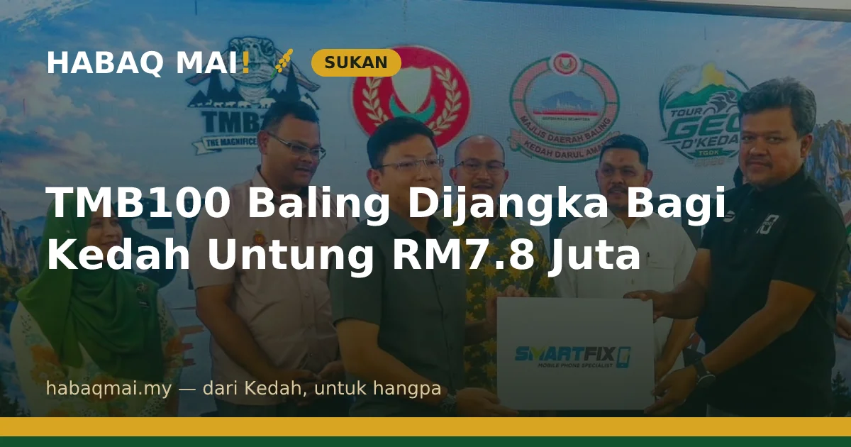 TMB100 Baling Dijangka Bagi Kedah Untung RM7.8 Juta