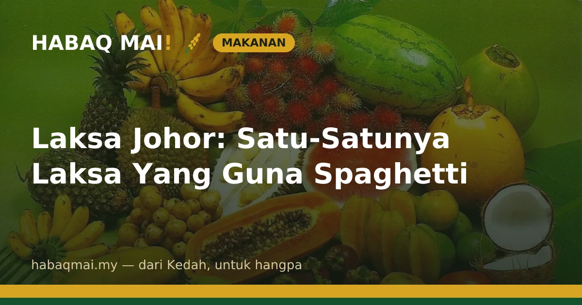 Laksa Johor: Satu-Satunya Laksa Yang Guna Spaghetti