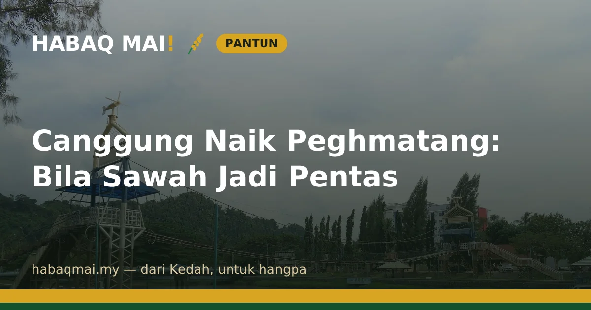 Canggung Naik Peghmatang: Bila Sawah Jadi Pentas