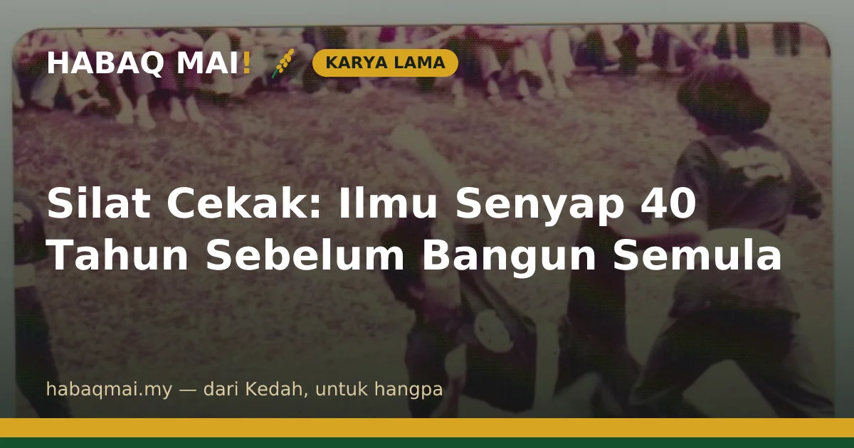 Silat Cekak: Ilmu Senyap 40 Tahun Sebelum Bangun Semula