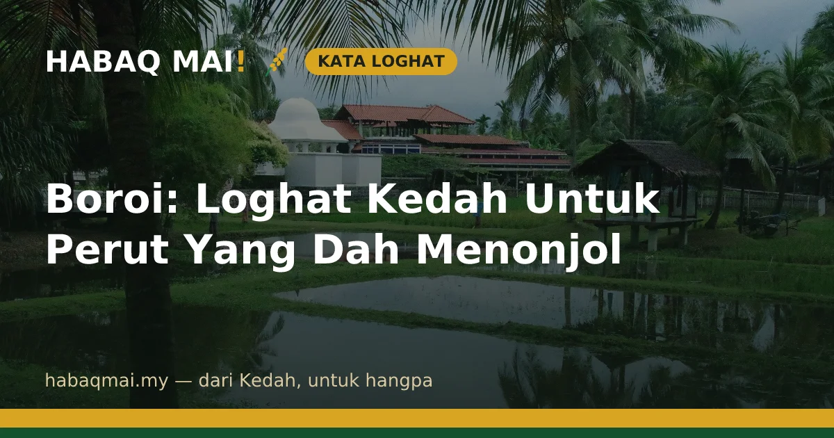 Boroi: Loghat Kedah Untuk Perut Yang Dah Menonjol