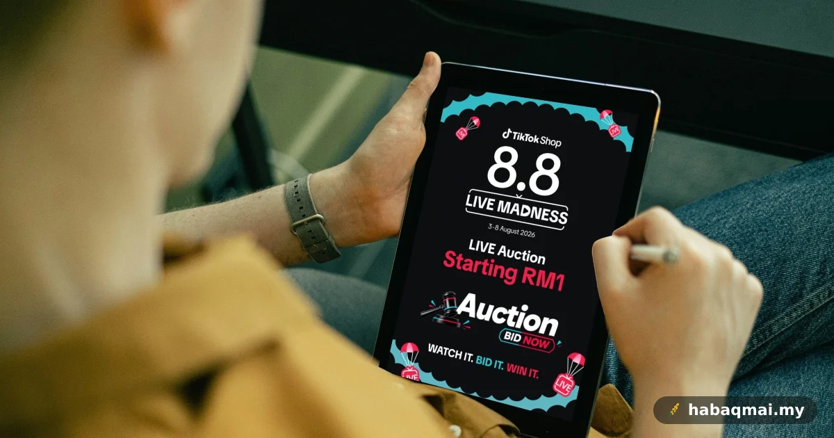 TikTok Shop Bawa LIVE Auction, Sertai Bida Barangan Sempena 8.8