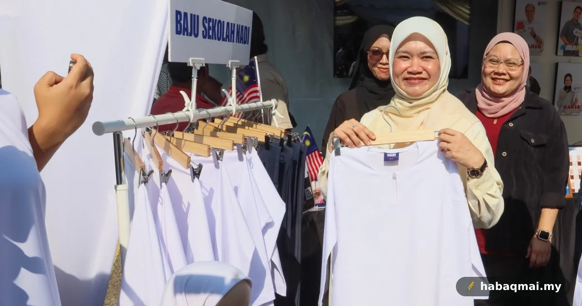 Fadhlina sokong NADI bagi beli baju sekolah secara ansuran