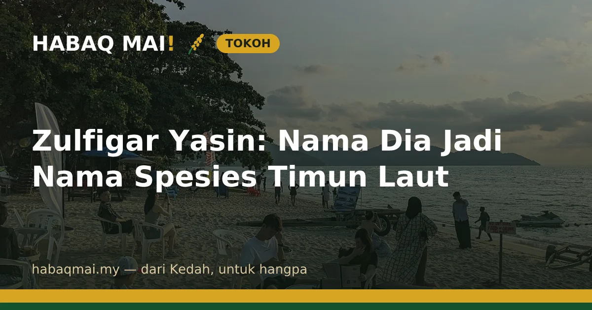 Zulfigar Yasin: Nama Dia Jadi Nama Spesies Timun Laut