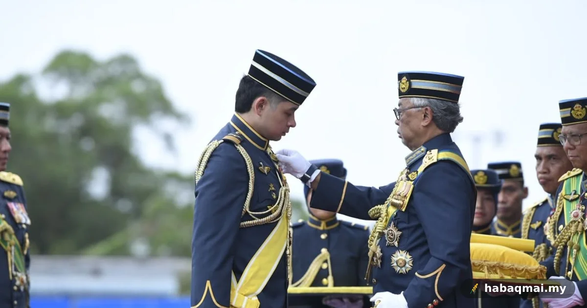 Tengku Mahkota Pahang Terima Sayap Penerbangan TUDM Kat Alor Setar
