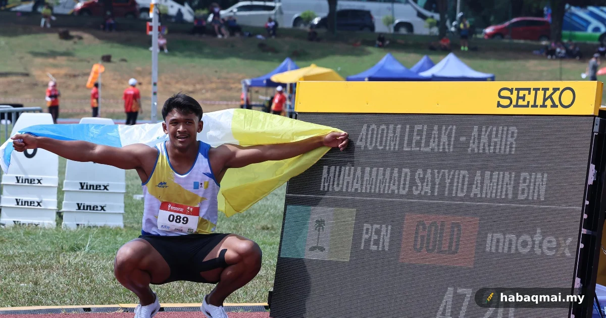 Sayyid Amin Bawa Emas 400m Sukma, Sedia Cabar Umar Osman