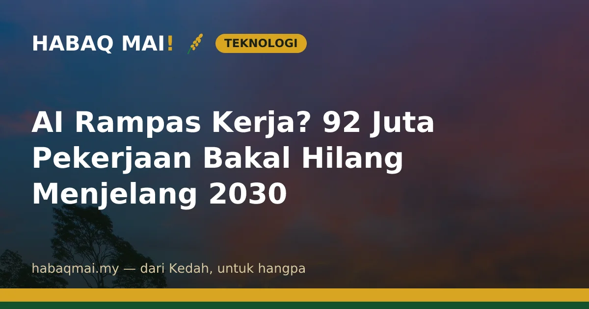 AI Rampas Kerja? 92 Juta Pekerjaan Bakal Hilang Menjelang 2030