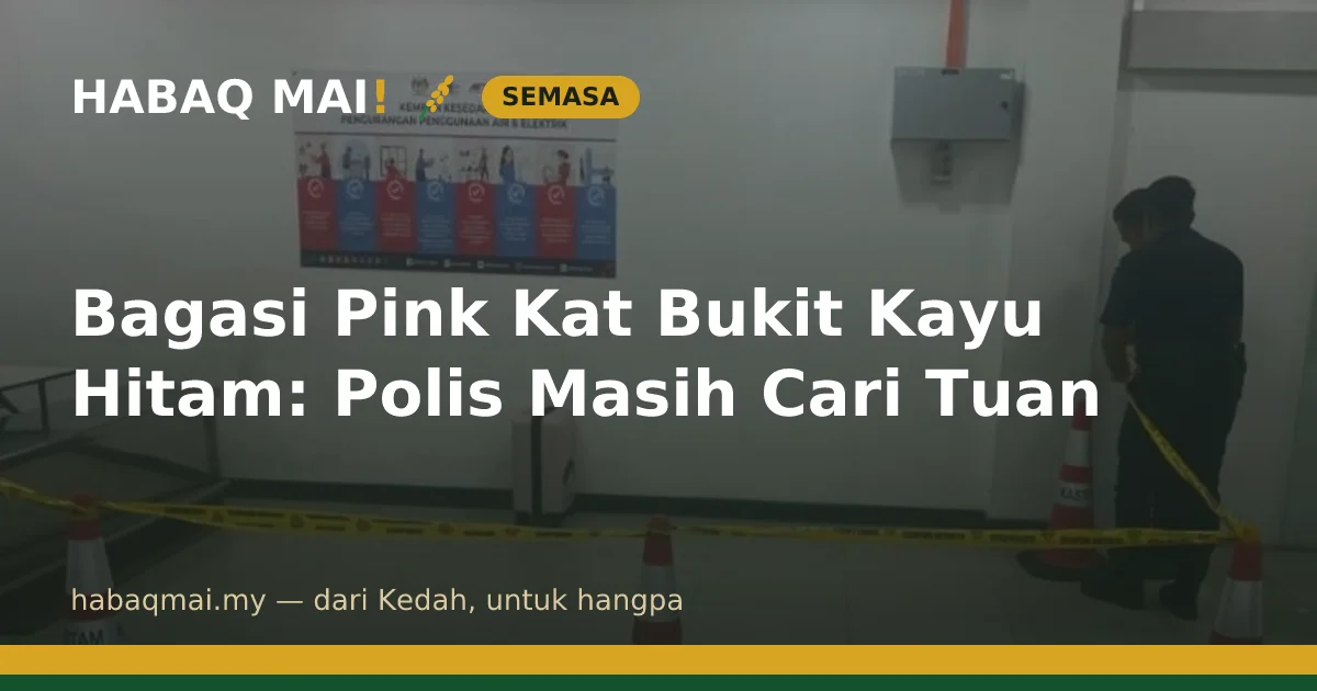 Bagasi Pink Kat Bukit Kayu Hitam: Polis Masih Cari Tuan