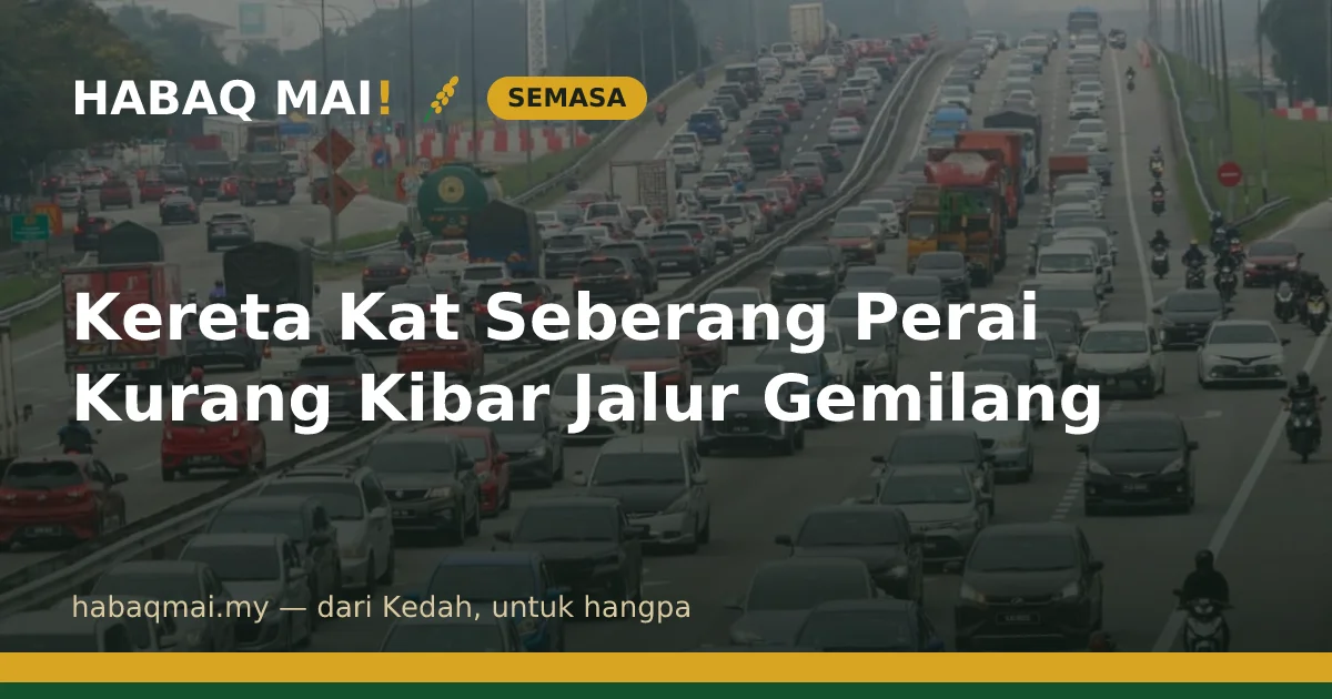 Kereta Kat Seberang Perai Kurang Kibar Jalur Gemilang