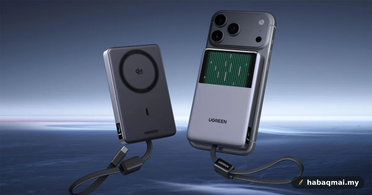 Ugreen Lancar Powerbank Sistem Penyejuk Cecair