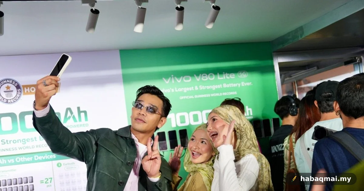 Vivo V80 Lite Bawa Bateri 10,000mAh Tahan Lasak