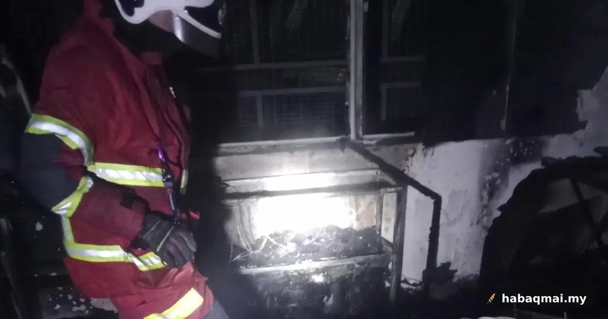 Bilik Darjah Hampir Musnah Terbakar Kat Ayer Itam