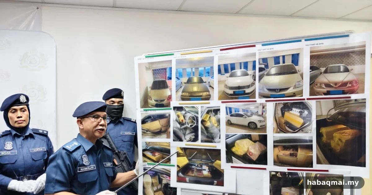 Kastam Pulau Pinang rampas rokok, arak RM2.17 juta