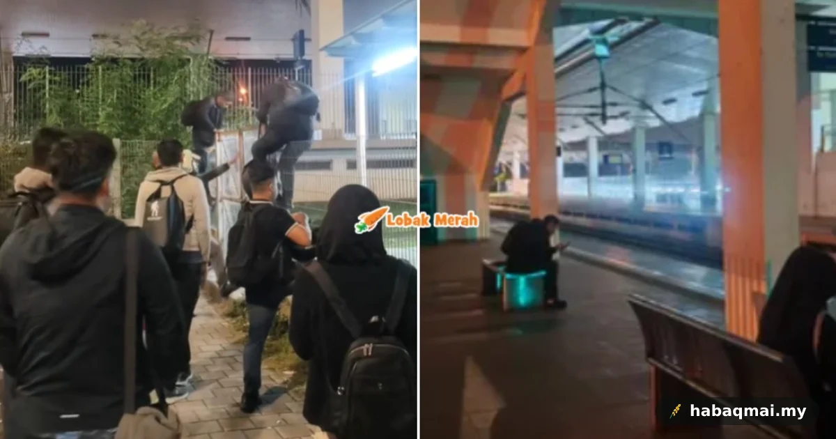 Pintu Stesen Anak Bukit lambat buka, penumpang panjat pagar
