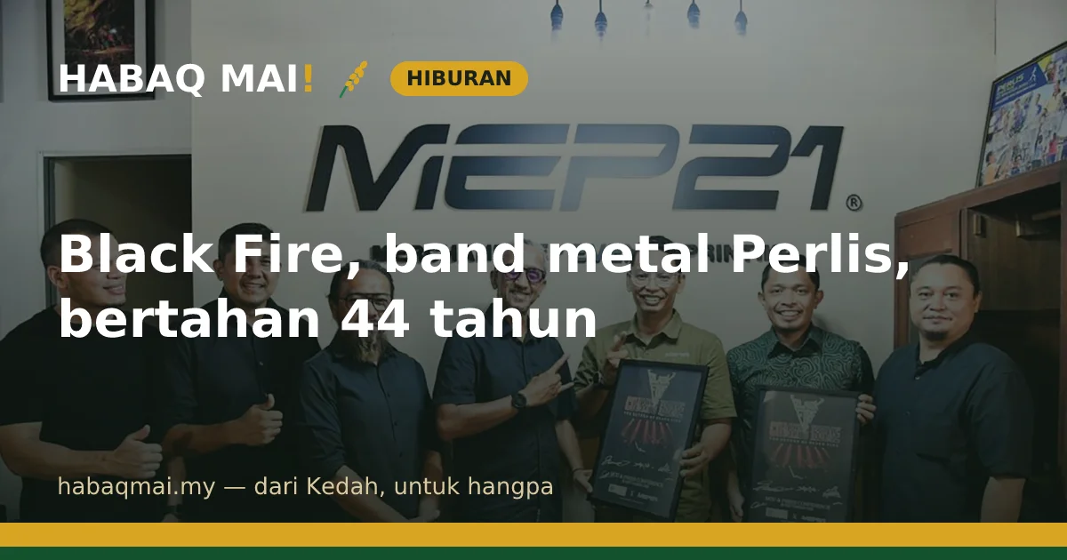Black Fire, band metal Perlis, bertahan 44 tahun