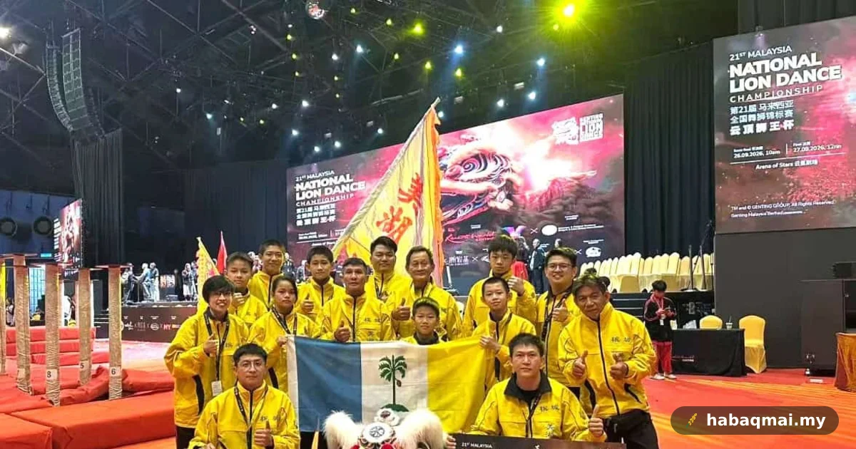 Pasukan Tarian Singa Meihu Pulau Pinang Naik Tempat Ke-4 Peringkat Kebangsaan