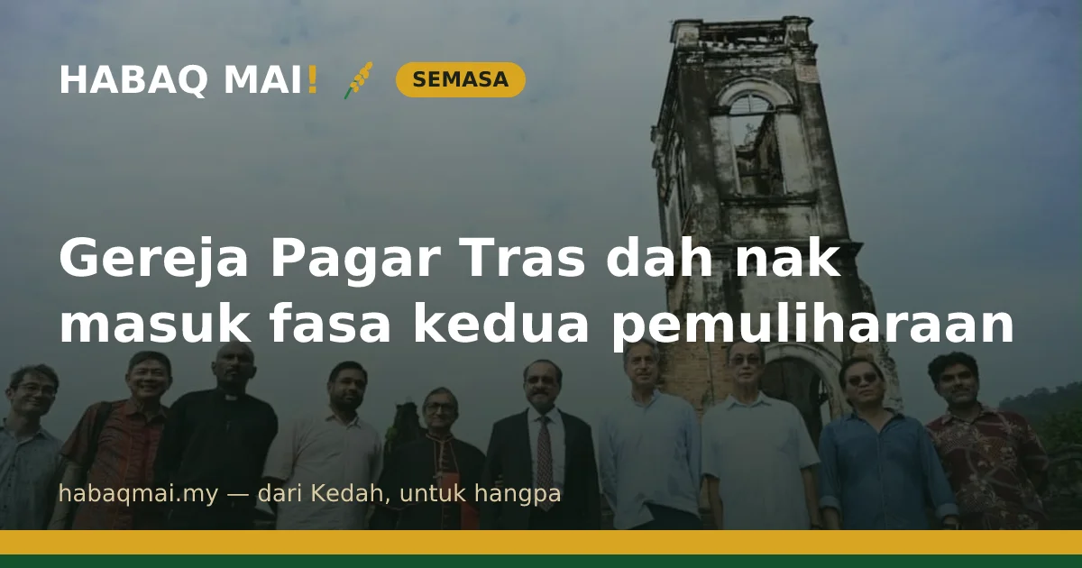 Gereja Pagar Tras dah nak masuk fasa kedua pemuliharaan