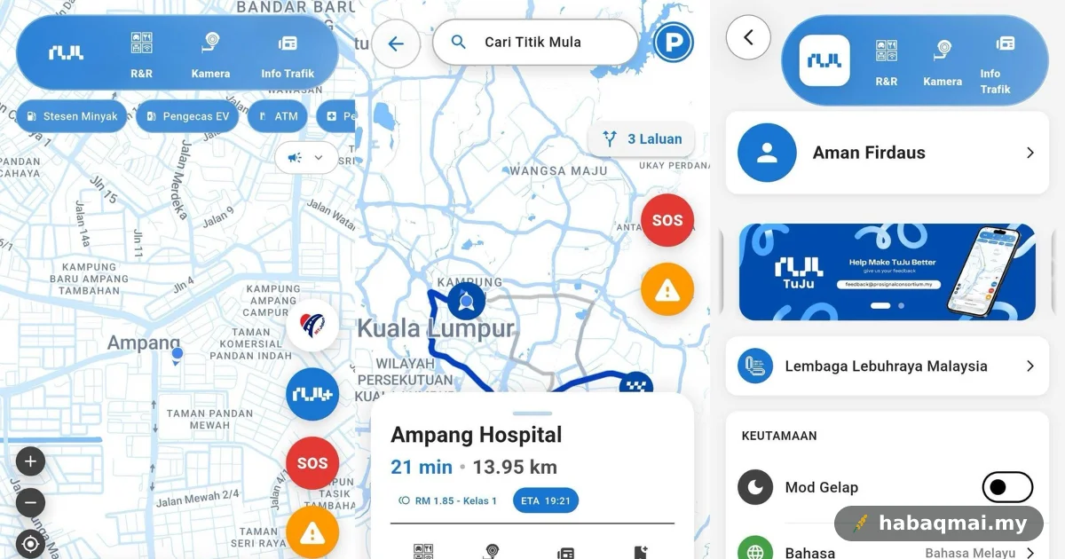Tuju dapat antaramuka baharu, alternatif lain untuk Waze