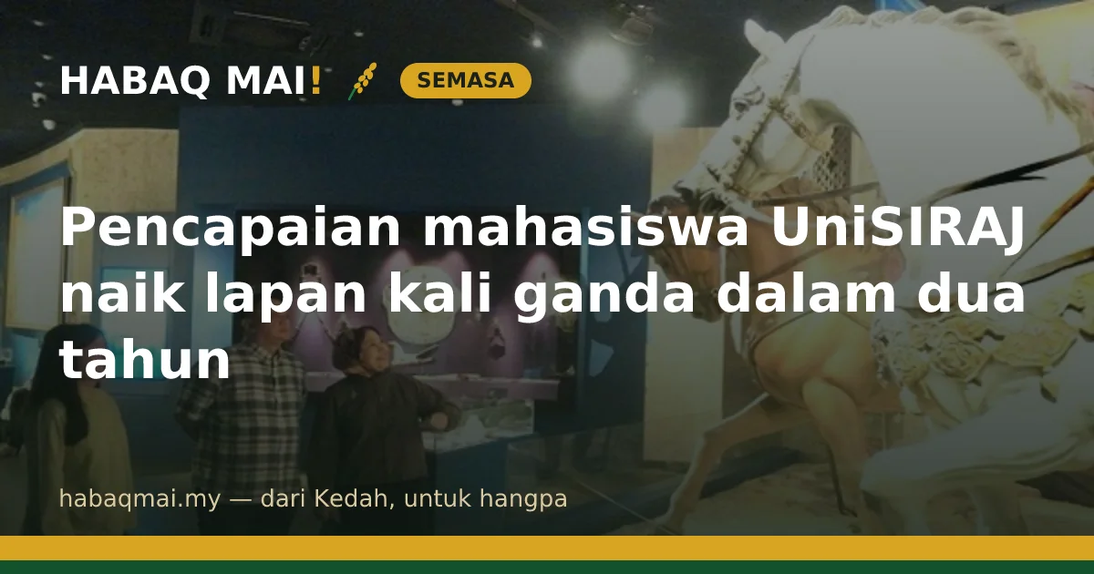 Pencapaian mahasiswa UniSIRAJ naik lapan kali ganda dalam dua tahun