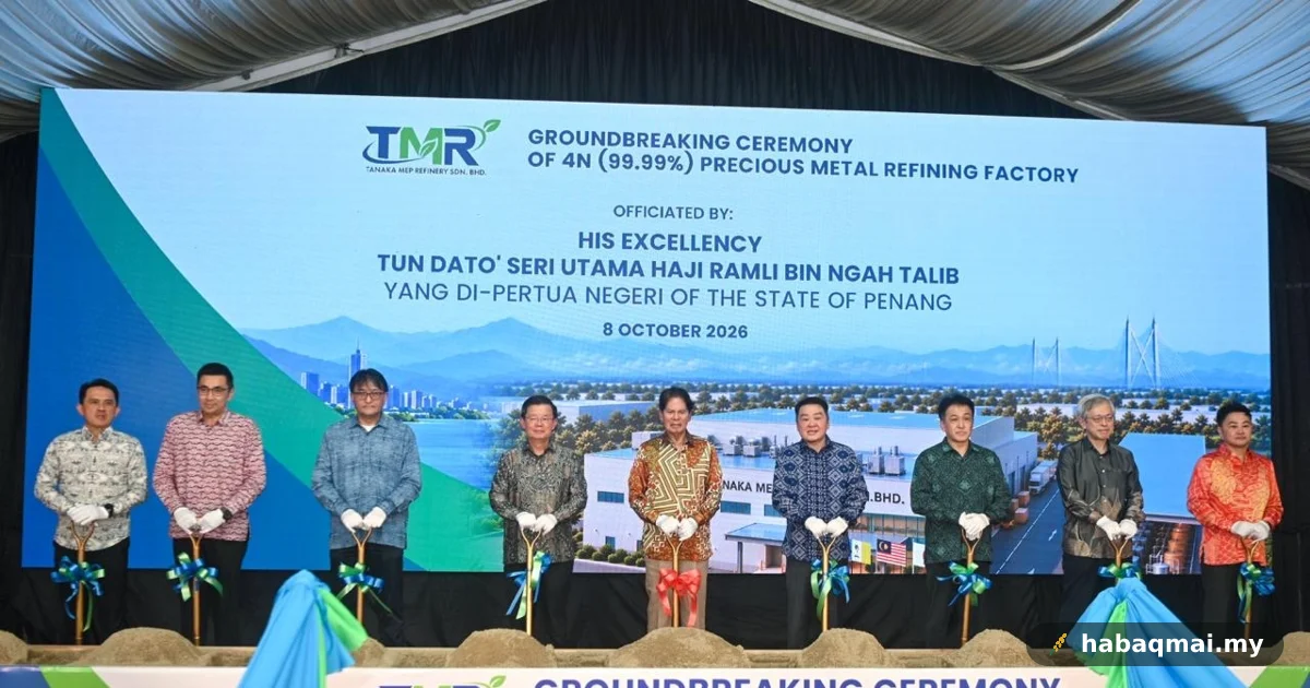 Kilang tapis emas RM70 juta mula dibina kat Batu Kawan