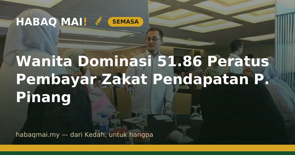 Wanita Dominasi 51.86 Peratus Pembayar Zakat Pendapatan P. Pinang